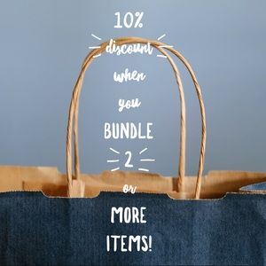 10% discount when you bundle 2 or more items!!
